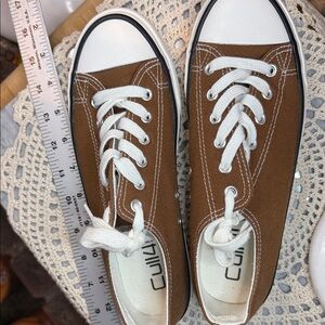 Brown Canvas Sneakers